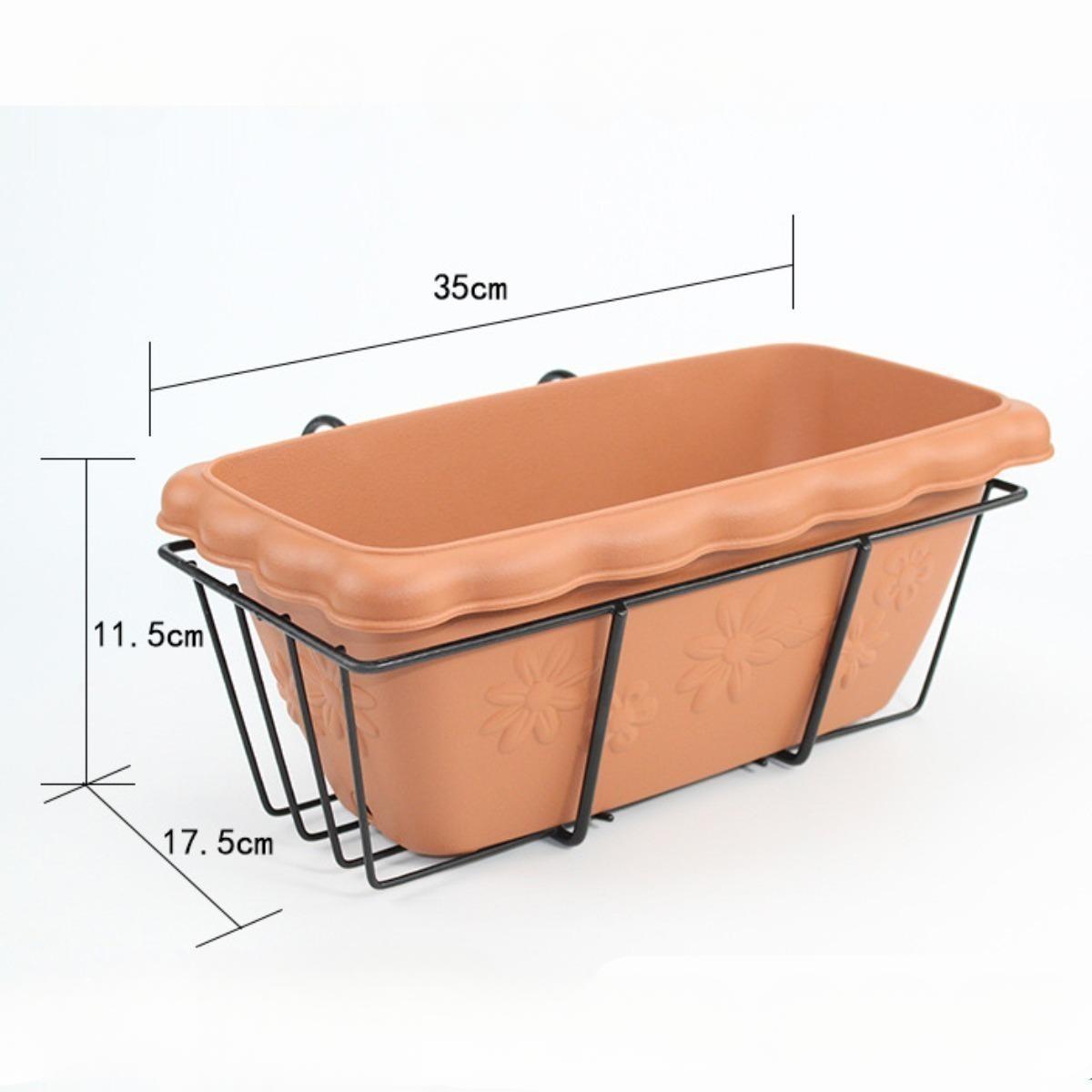 jardiniere balcon simplicity brun