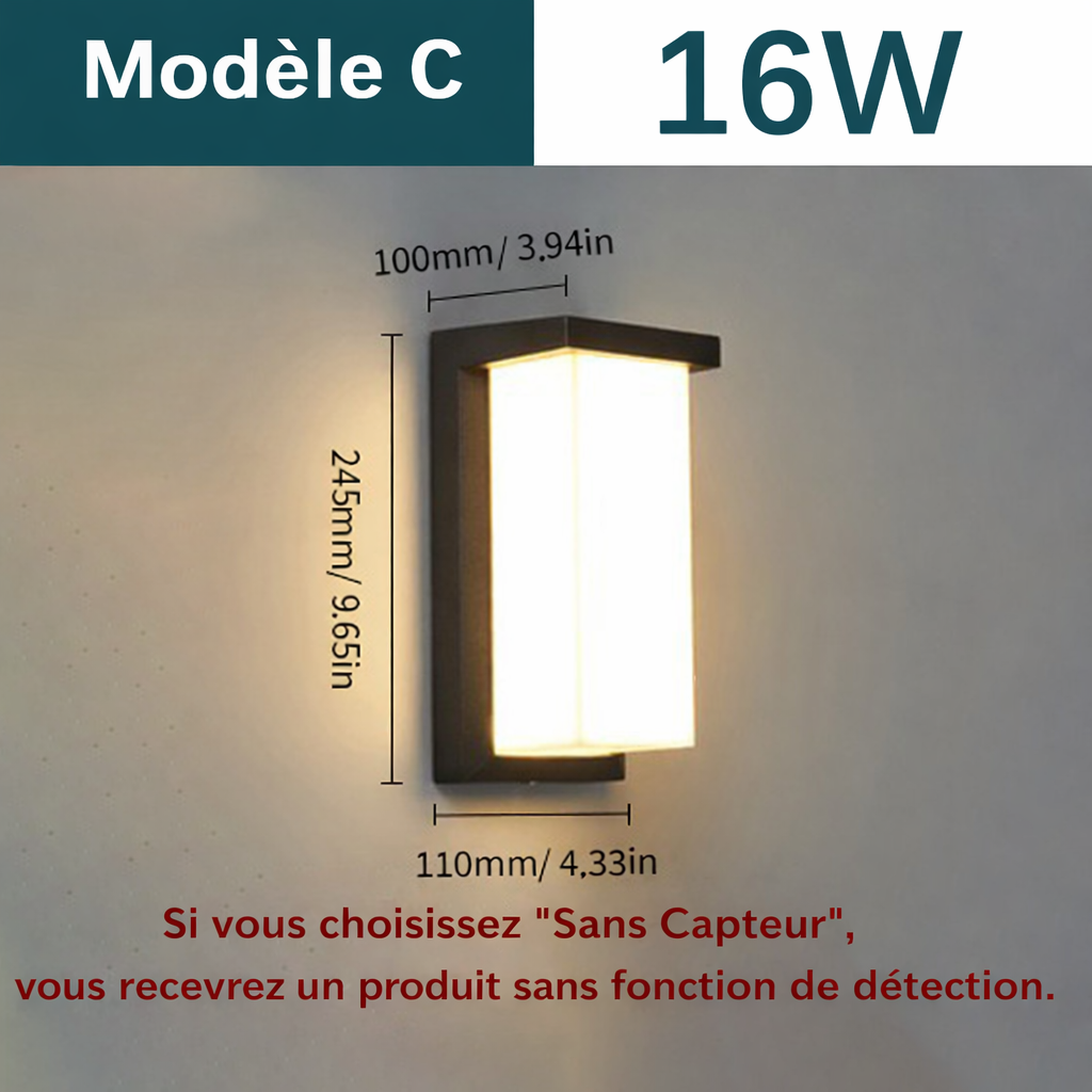 Applique-Exterieure-Murale-LED-MotionGuard-modele-c