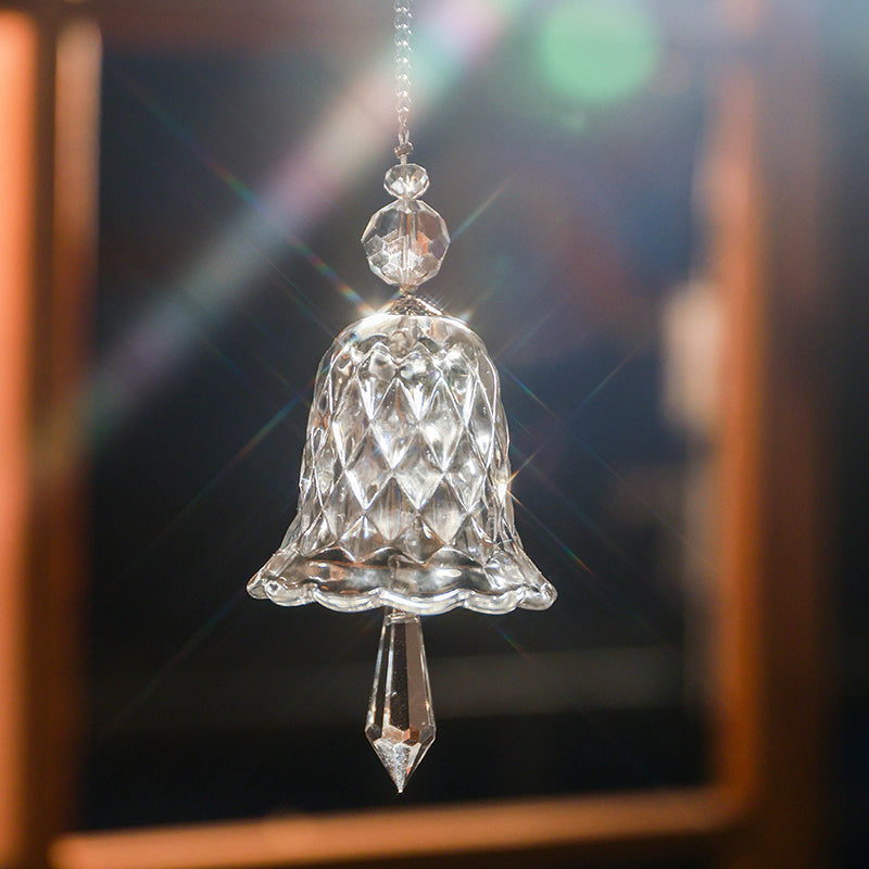 Carillon éolien | Cloche cristal transparent