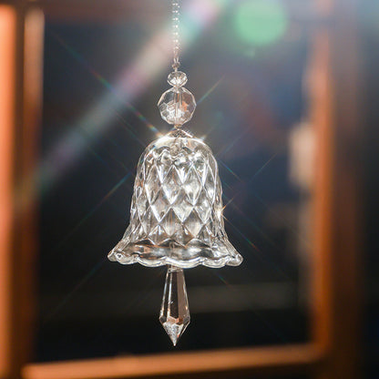 Carillon éolien | Cloche cristal transparent