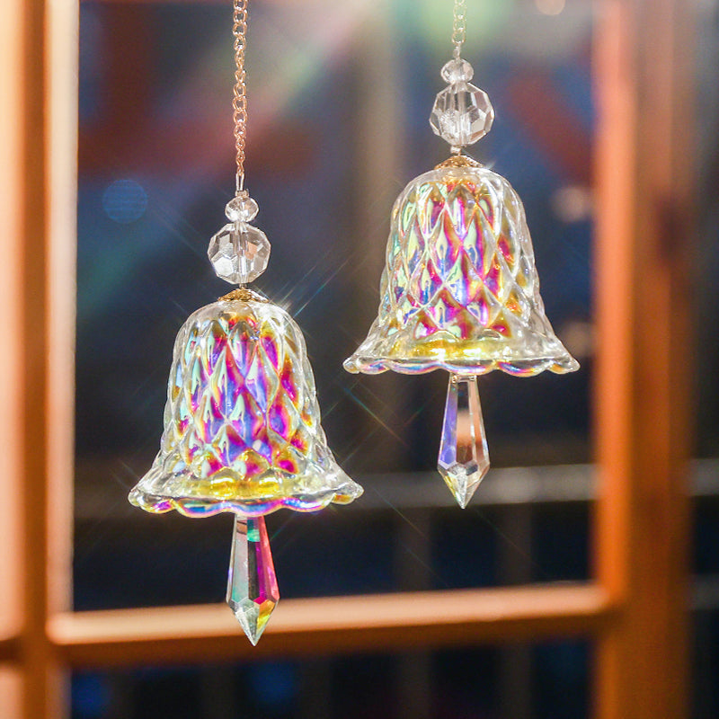 Carillon éolien | Cloche cristal arc-en-ciel