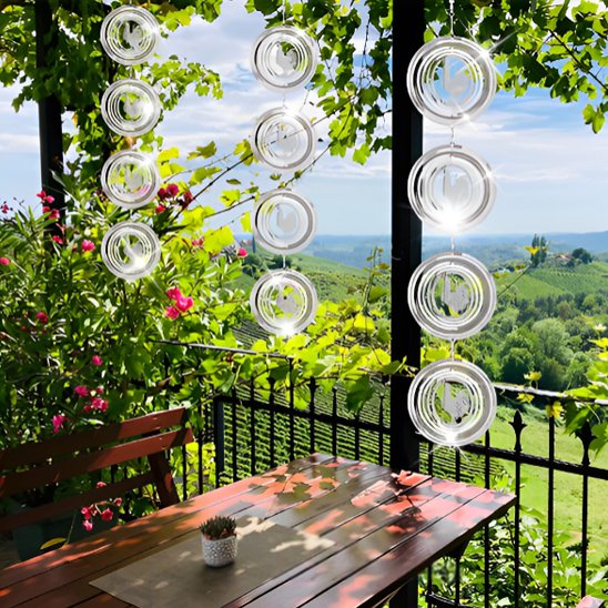carillon a vent arbre de vie melodieux transparent terrasse