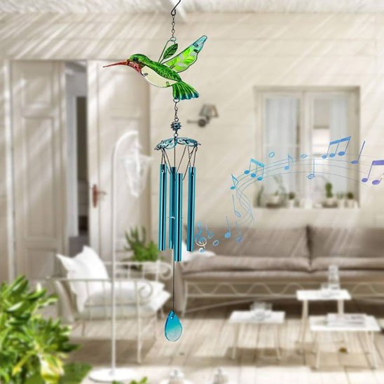carillon colibri melodieux vue de pres