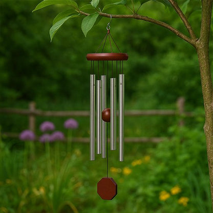 Carillon métal bois dans un arbre visuel 2