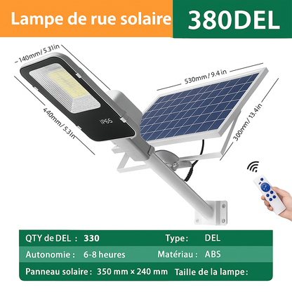 Éclairage extérieur solaire puissant | LuminaGarden 380DEL