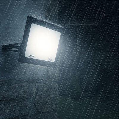 eclairage exterieur luminance sous orage