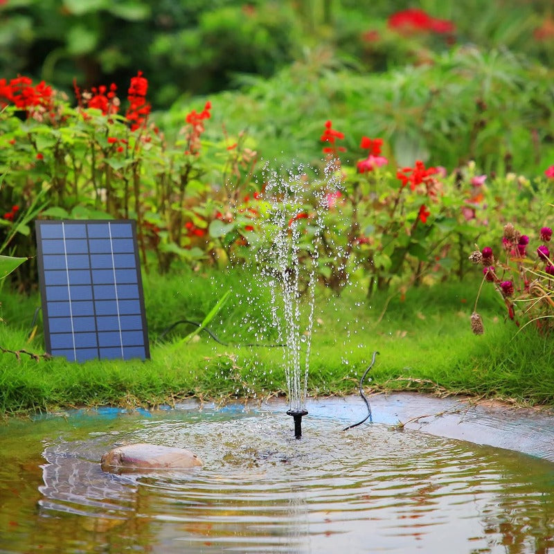 fontaine solaire 2,5w zengarden dans étang