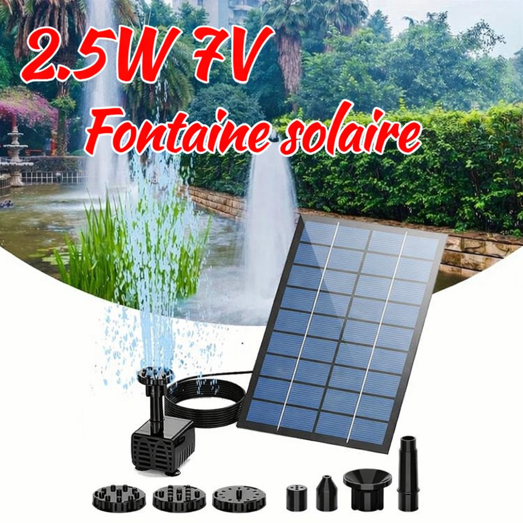 fontaine solaire 2,5w zengarden et accessoires