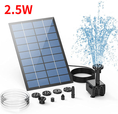 fontaine solaire 2,5w zengarden panneau solaire