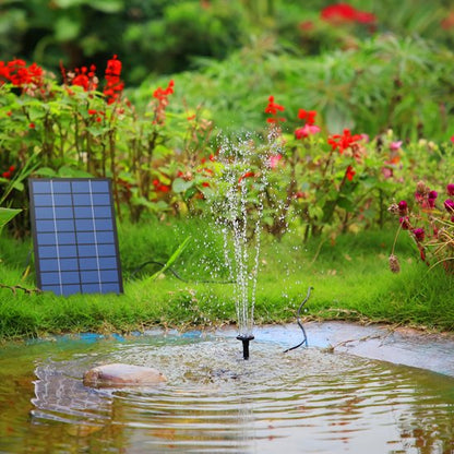 Fontaine solaire dans un étang 1