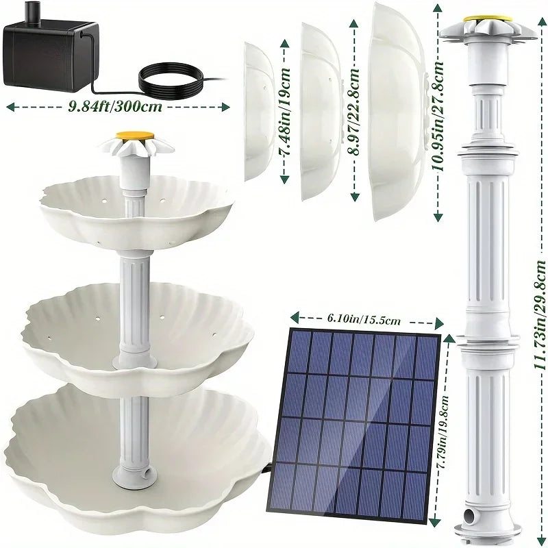 Fontaine solaire Écobio mesures