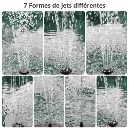 fontaine solaire jardin zen 7 formes jets