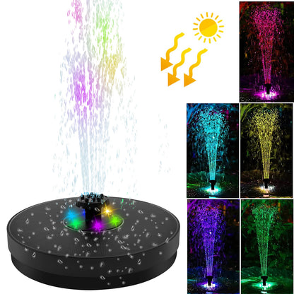 fontaine solaire jardin zen couleurs