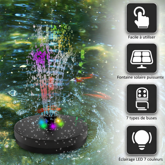 fontaine solaire jardin zen