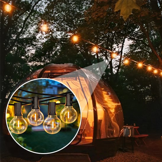 Guirlande lumineuse extérieur camping