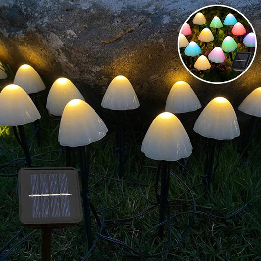 guirlande lumineuse exterieur champignon