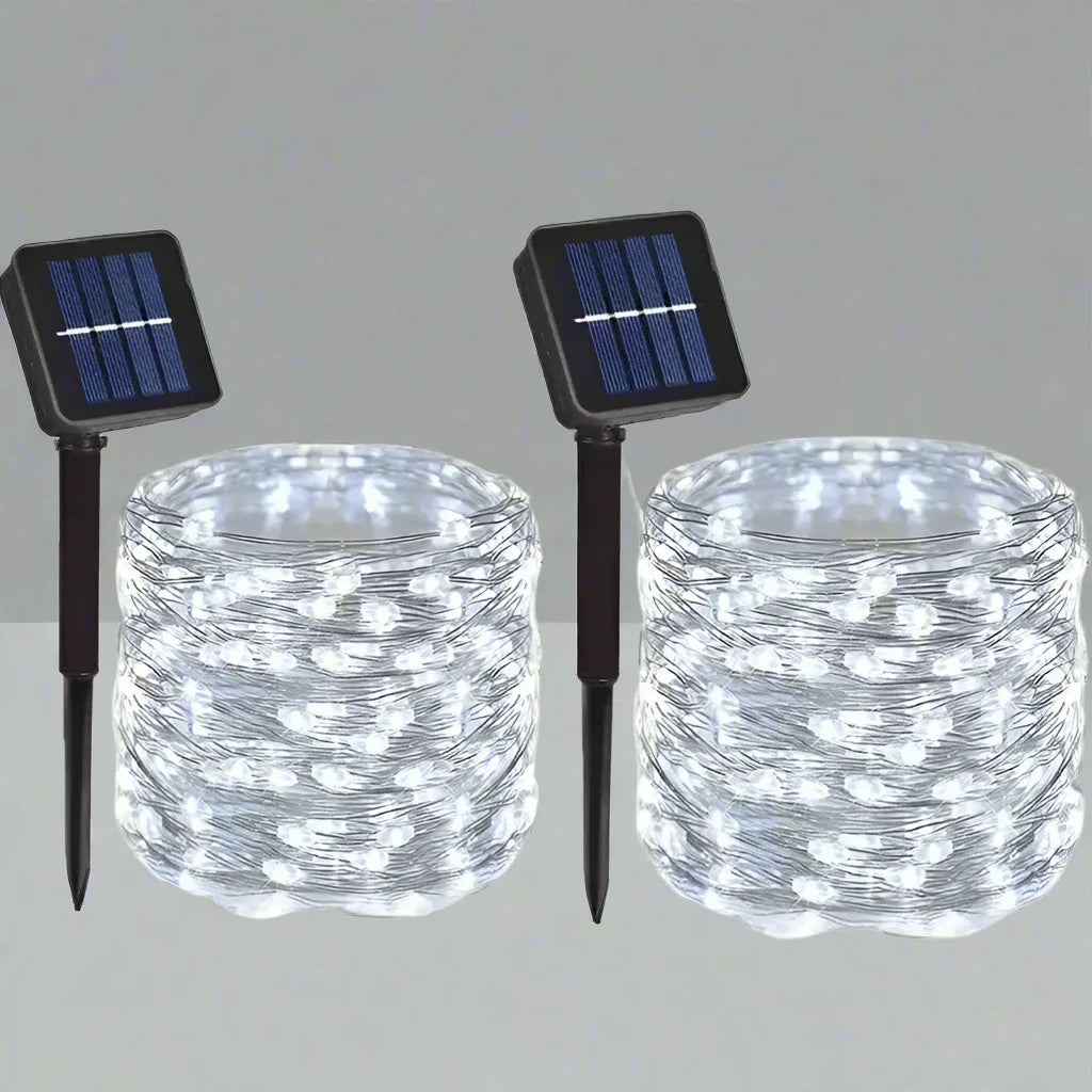 guirlande lumineuse lampe decorative blanc deux