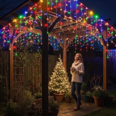 Guirlande lumineuse rideau 