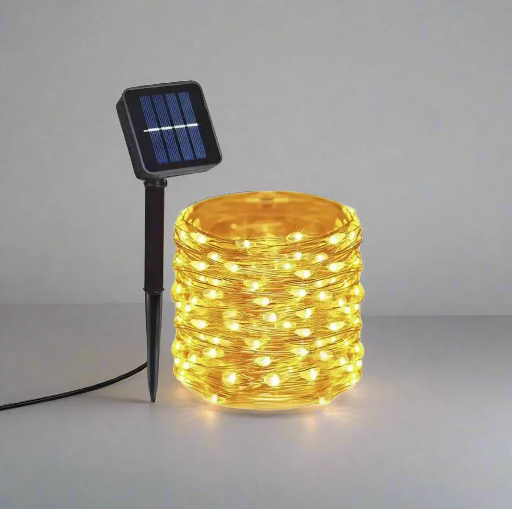 guirlande lumineuse solea jaune une piece