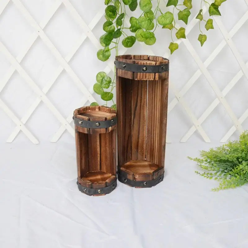 Jardiniere extérieur | Rustic Log