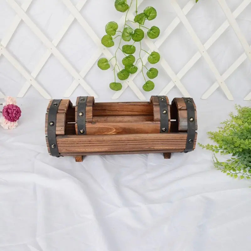 Jardiniere extérieur | Rustic Log