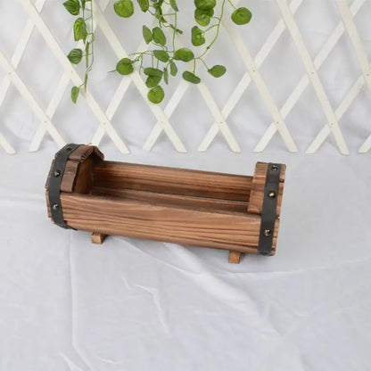 Jardiniere extérieur | Rustic Log