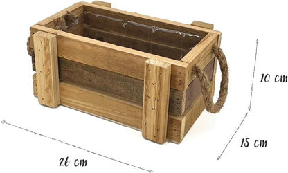 jardiniere bois poignees mesures