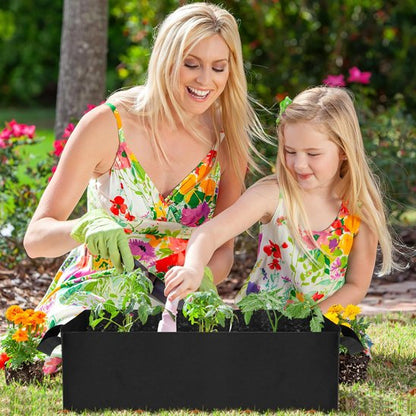 jardiniere moderne maman et fille potager