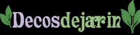 Logo Decosdejardin avec fleur à gauche