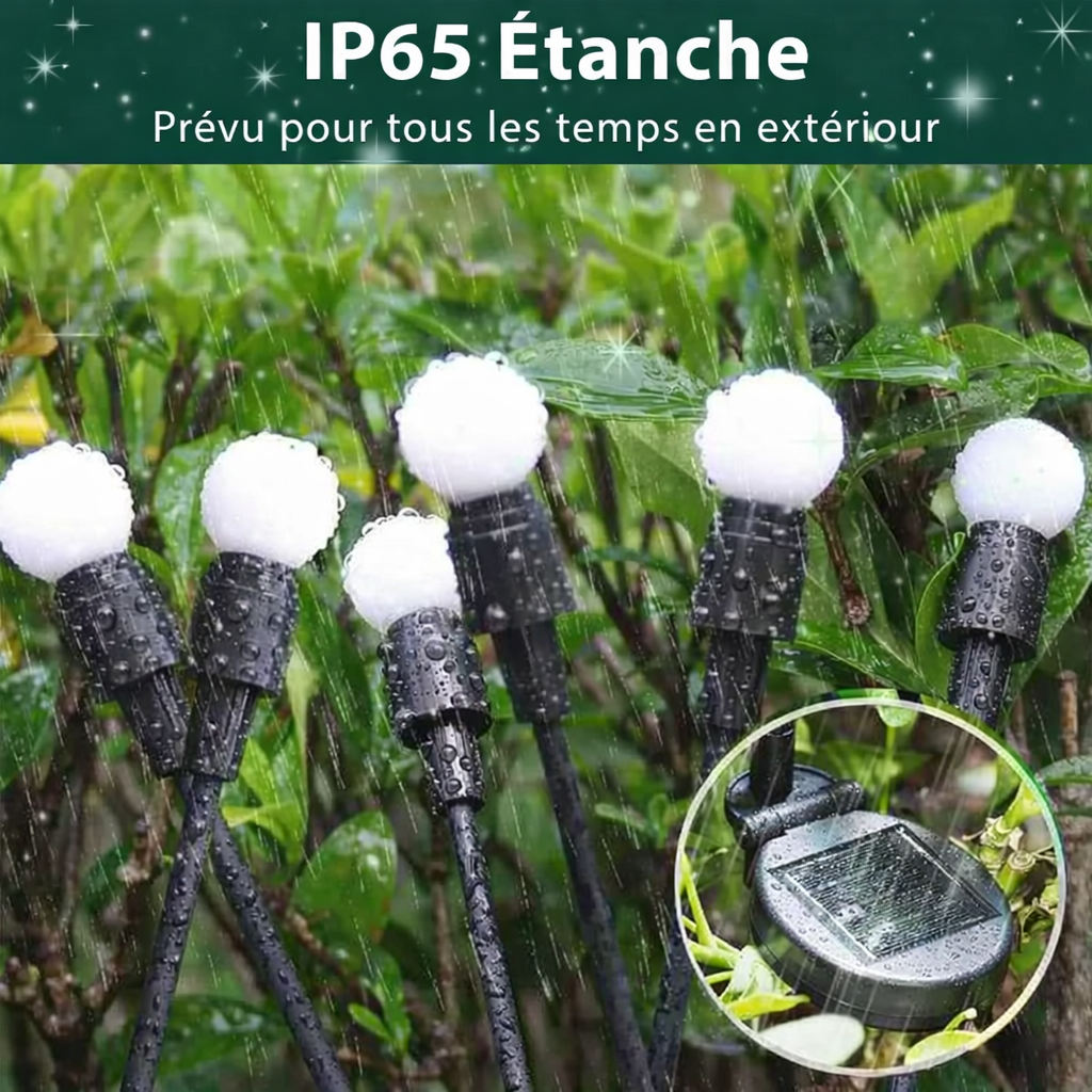 lumiere solaire lucioles IP65